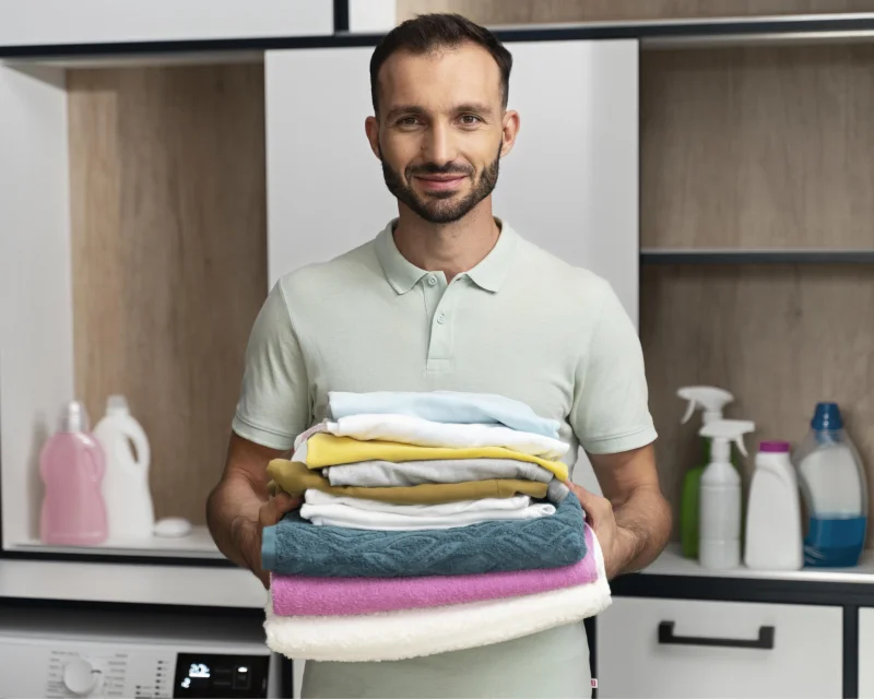 serviço de lavanderia por cesto